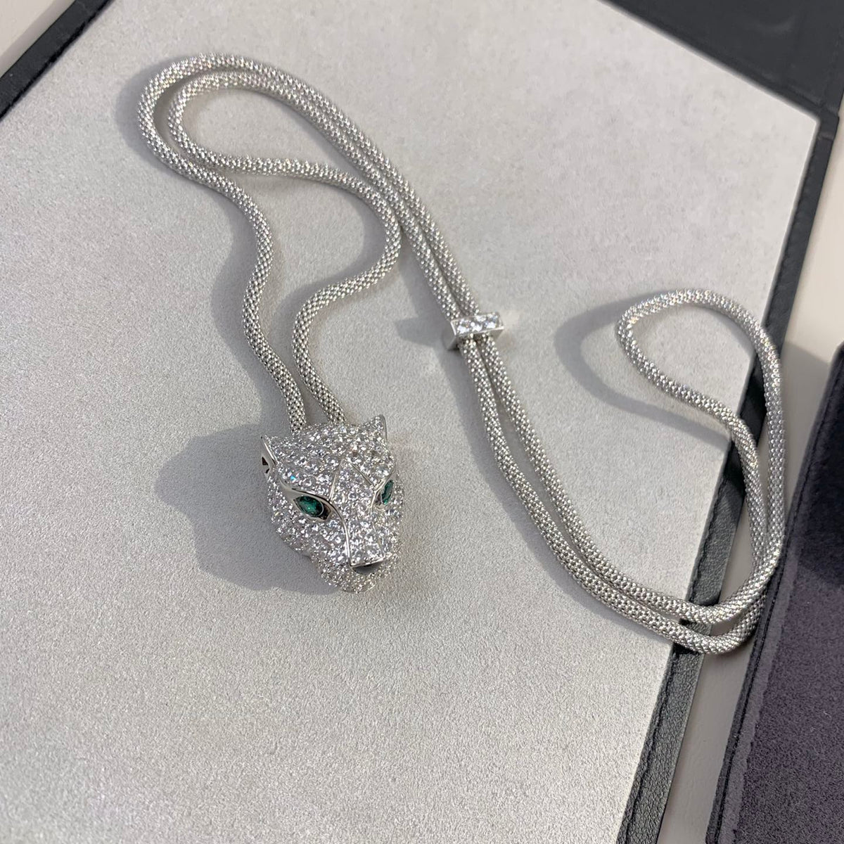White leopard necklace