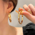 gold wire earrings