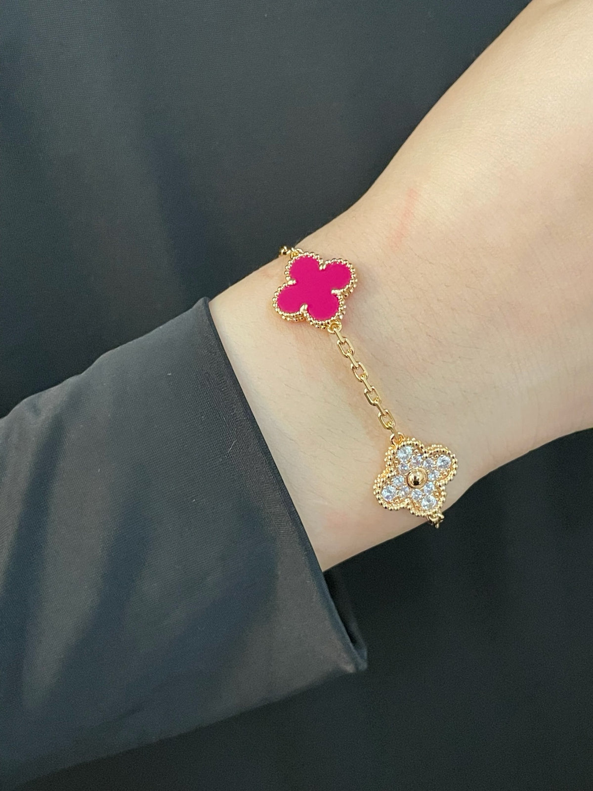 Lucky Four Leaf Clover Bracelet