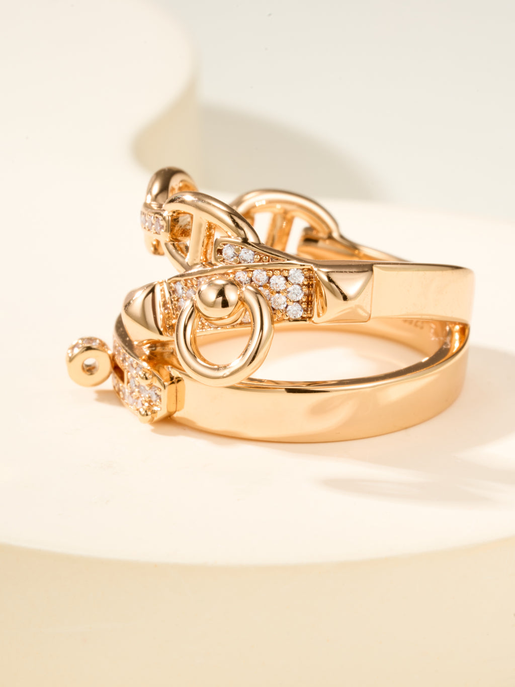 French Minimalist Three-Link Ring