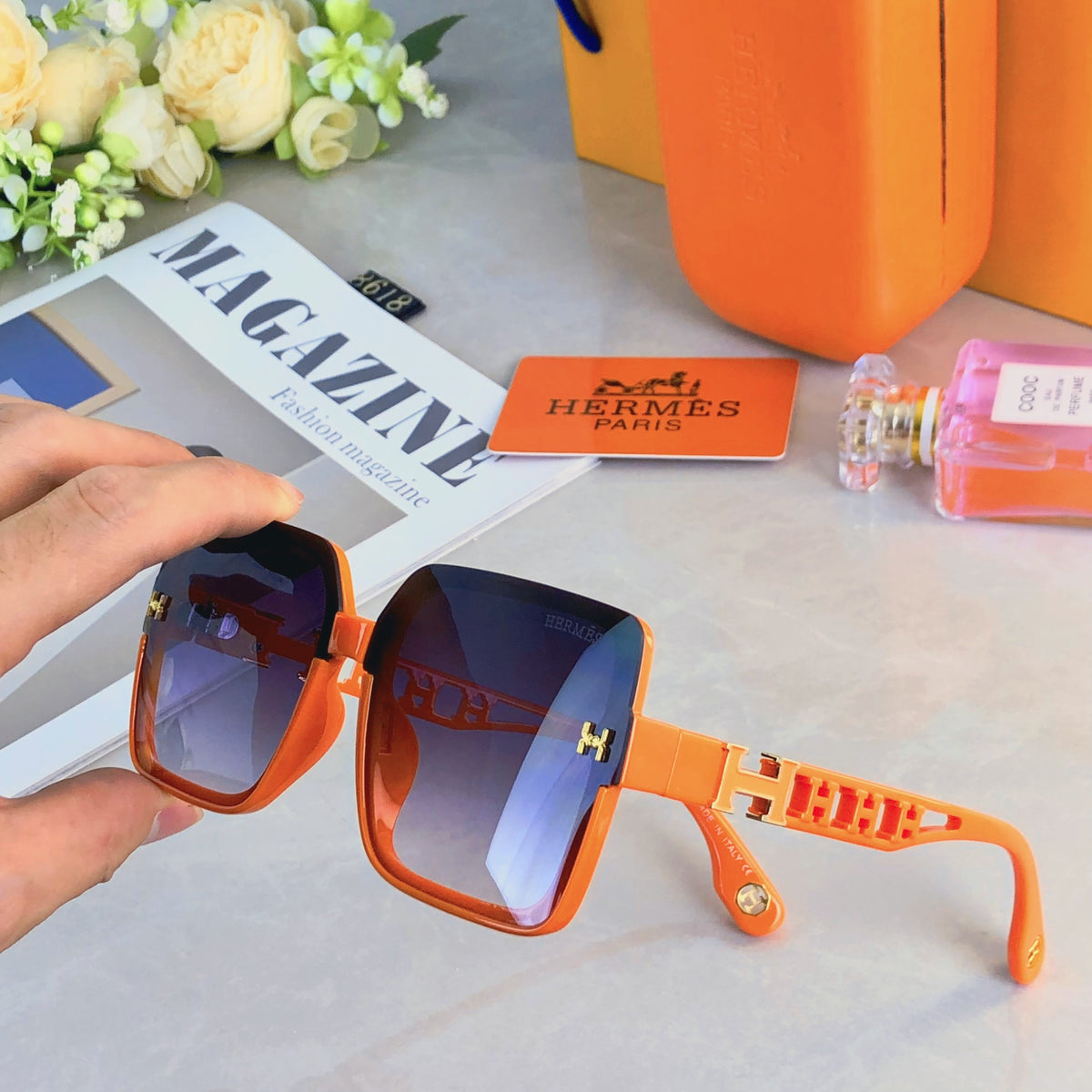 Square Simple Korean Street Style Sunglasses