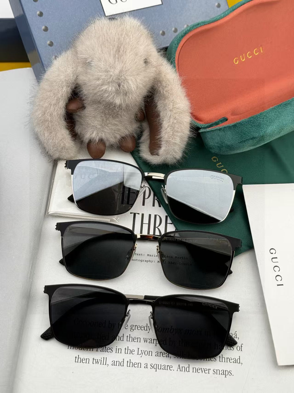 Polygonal sunglasses for men and women couples