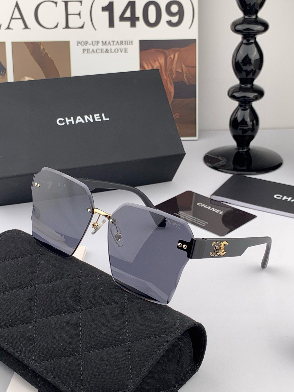 Fashion square frame sunglasses