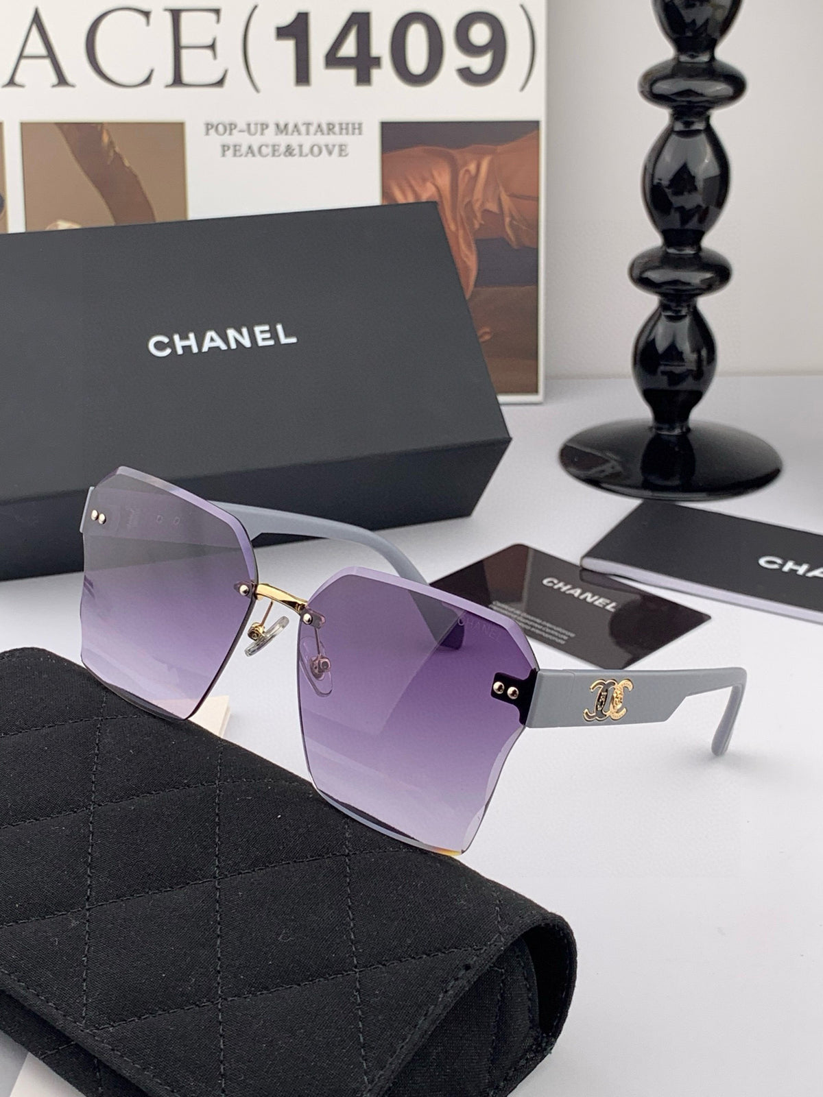 Fashion square frame sunglasses