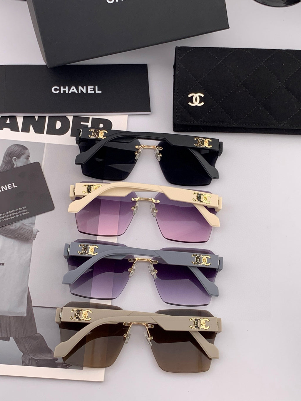 Fashion square frame sunglasses