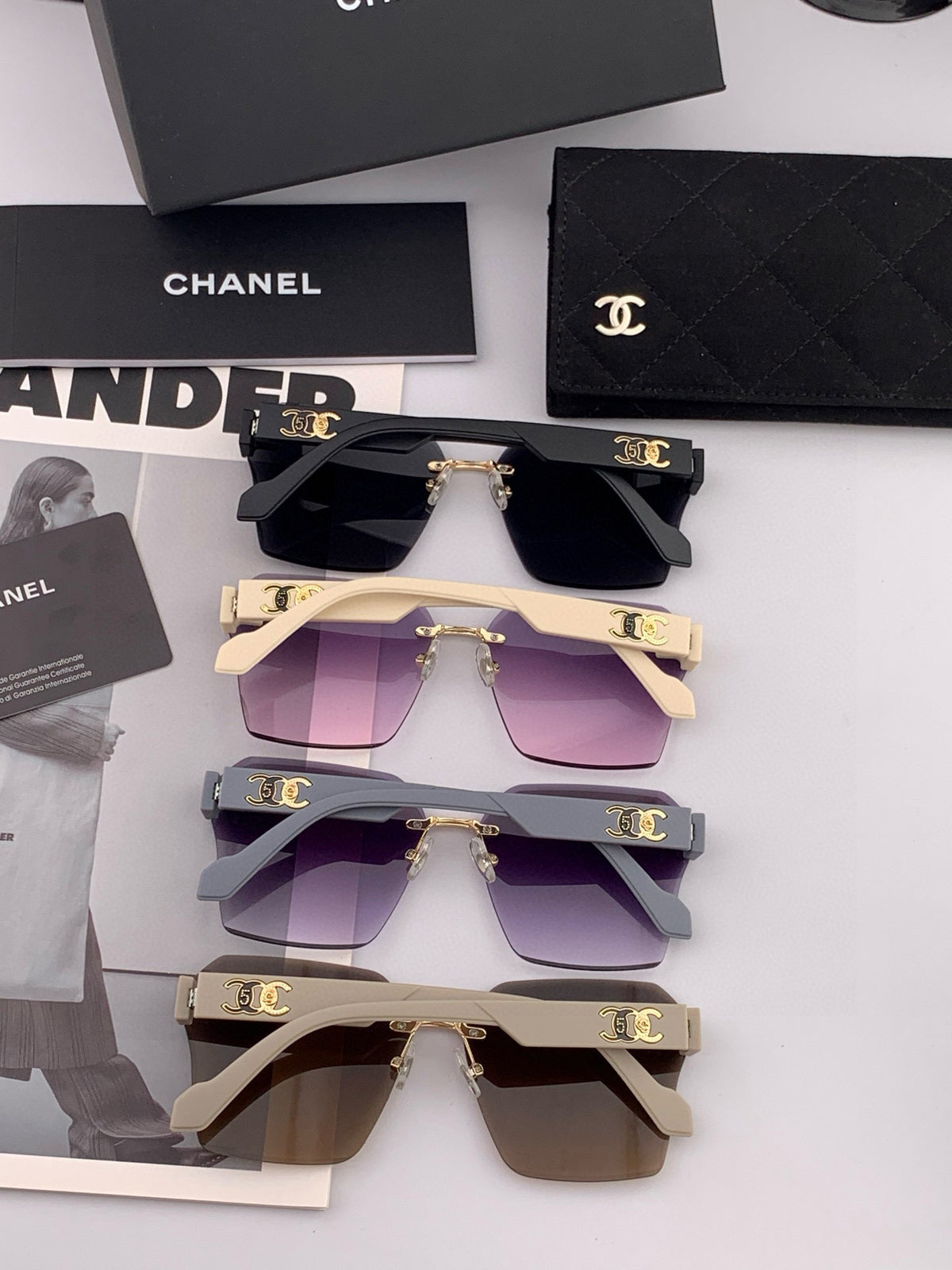 Fashion square frame sunglasses