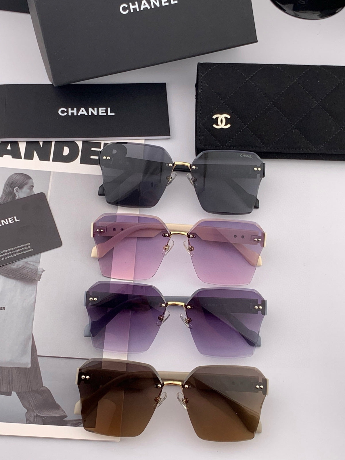 Fashion square frame sunglasses