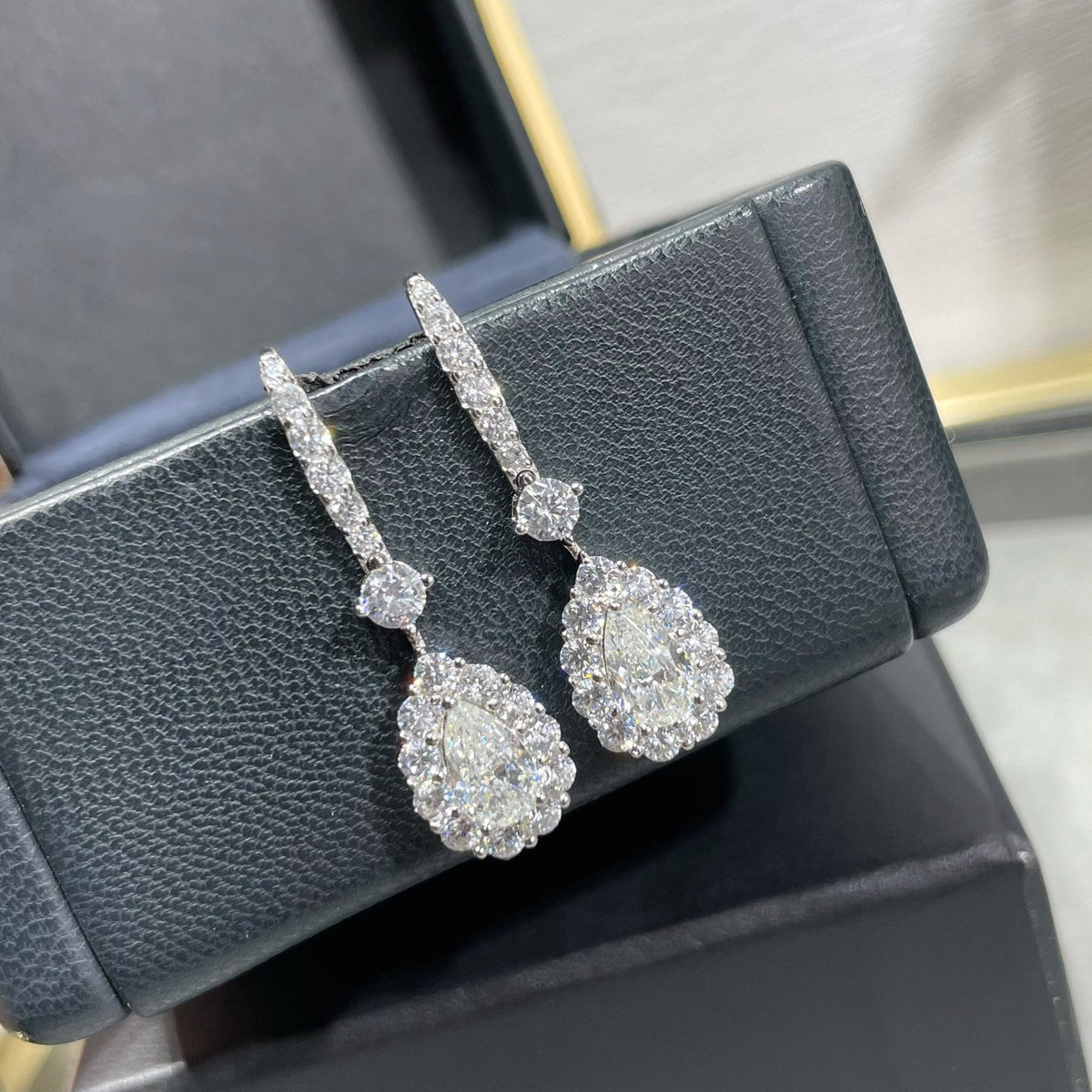 Graff teardrop earrings