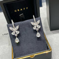 Large Butterfly Teardrop Earrings