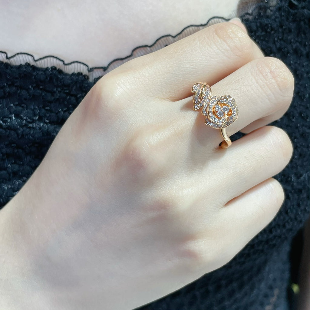 blooming rose ring