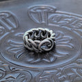 woven stripe Double G ring