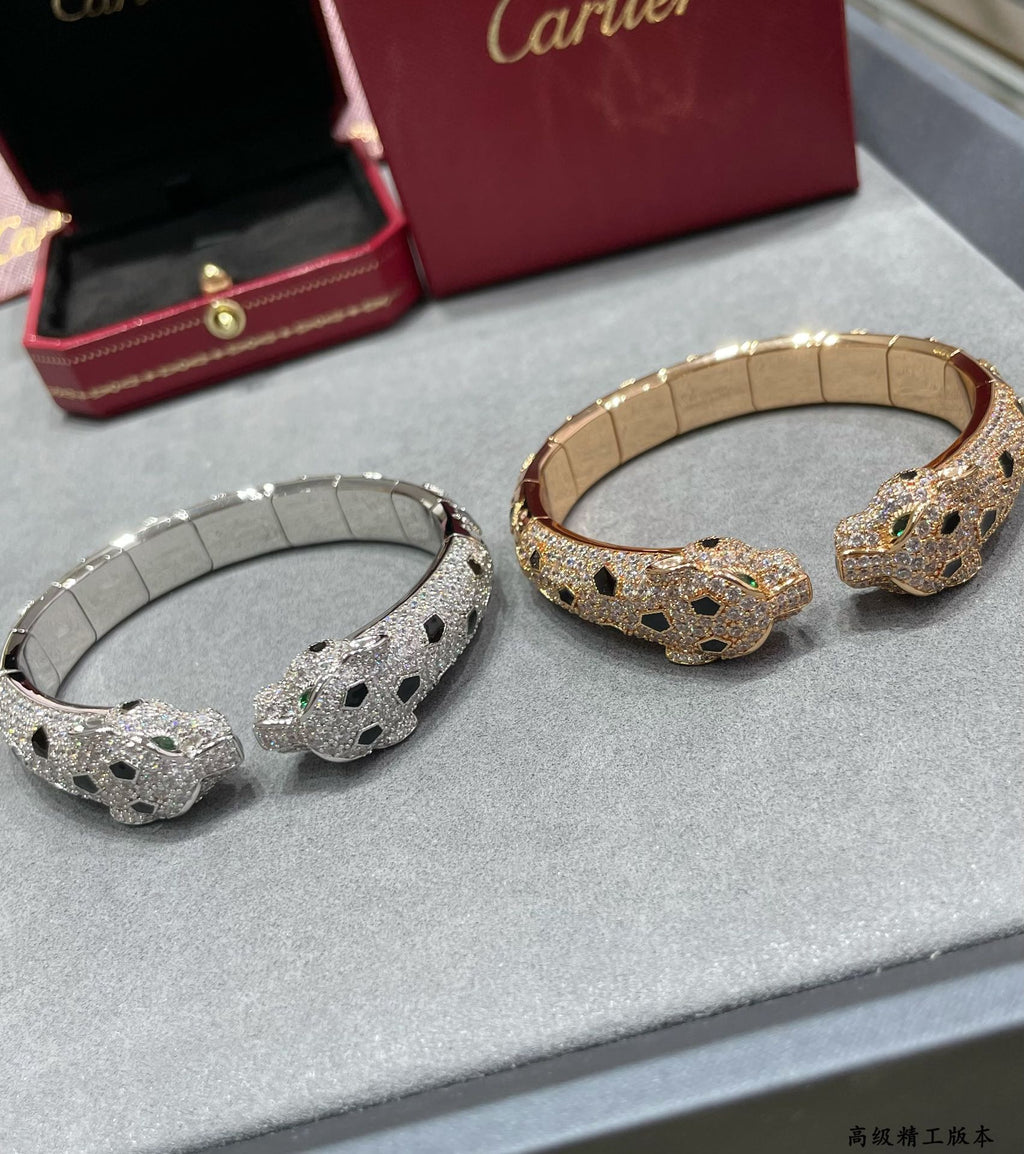 Double-headed spotted leopard bracelet