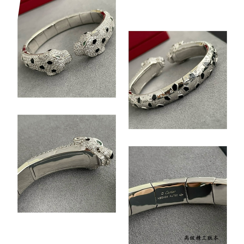 Double-headed spotted leopard bracelet