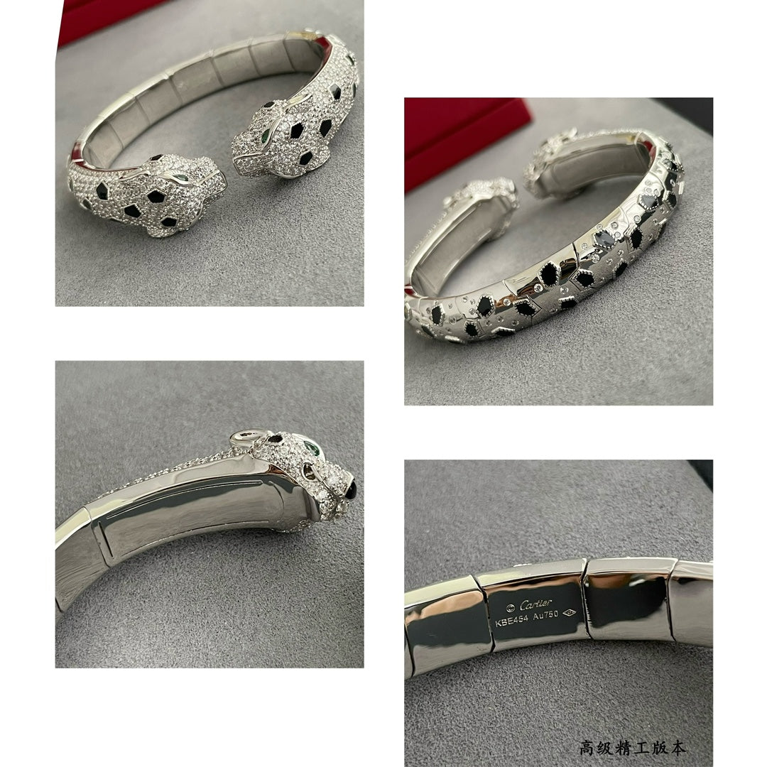 Double-headed spotted leopard bracelet