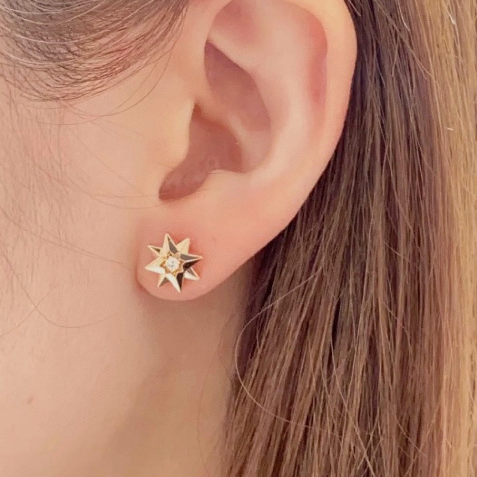 Octagonal earrings