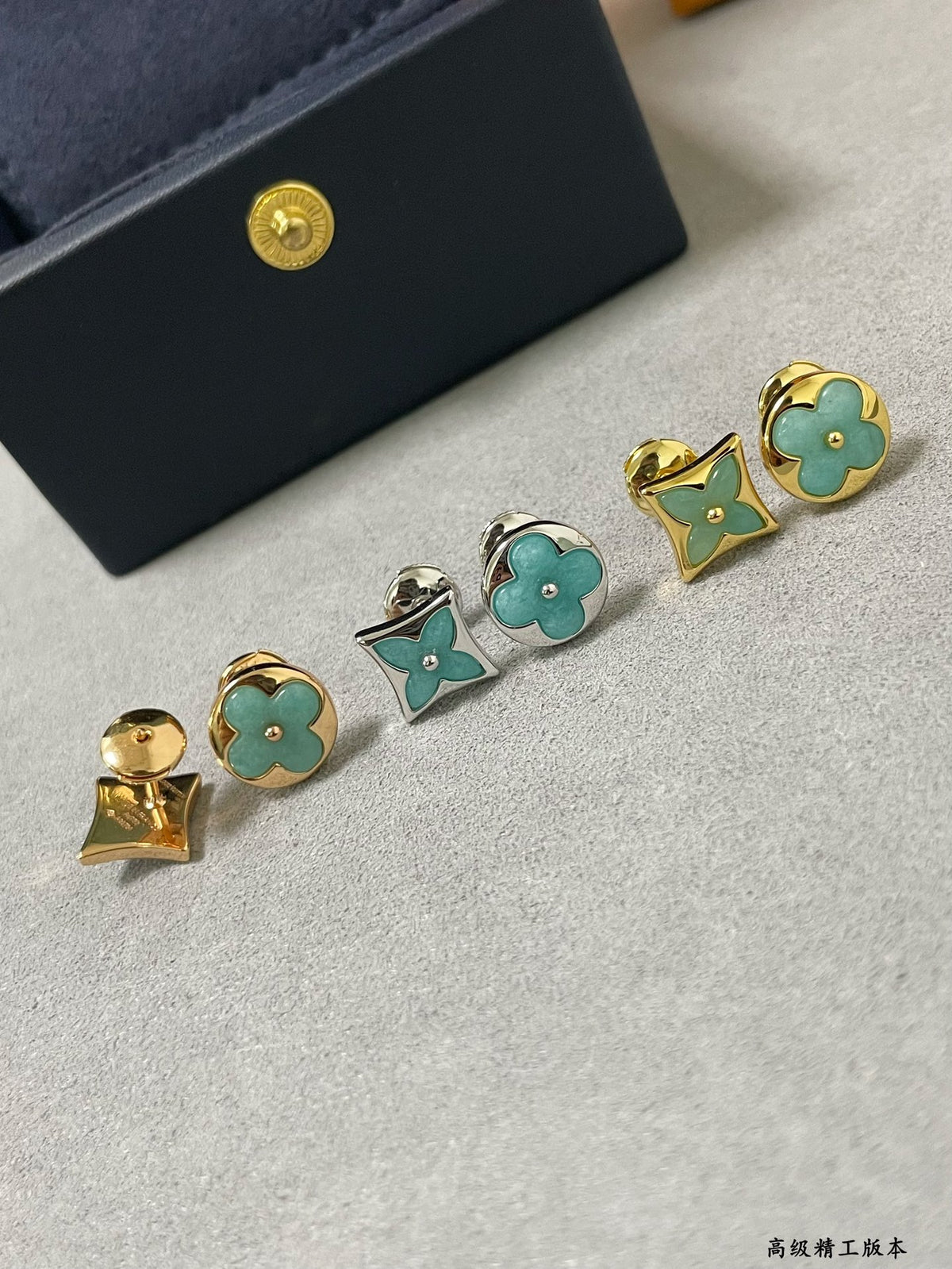 Amazonite mandarin duck earrings
