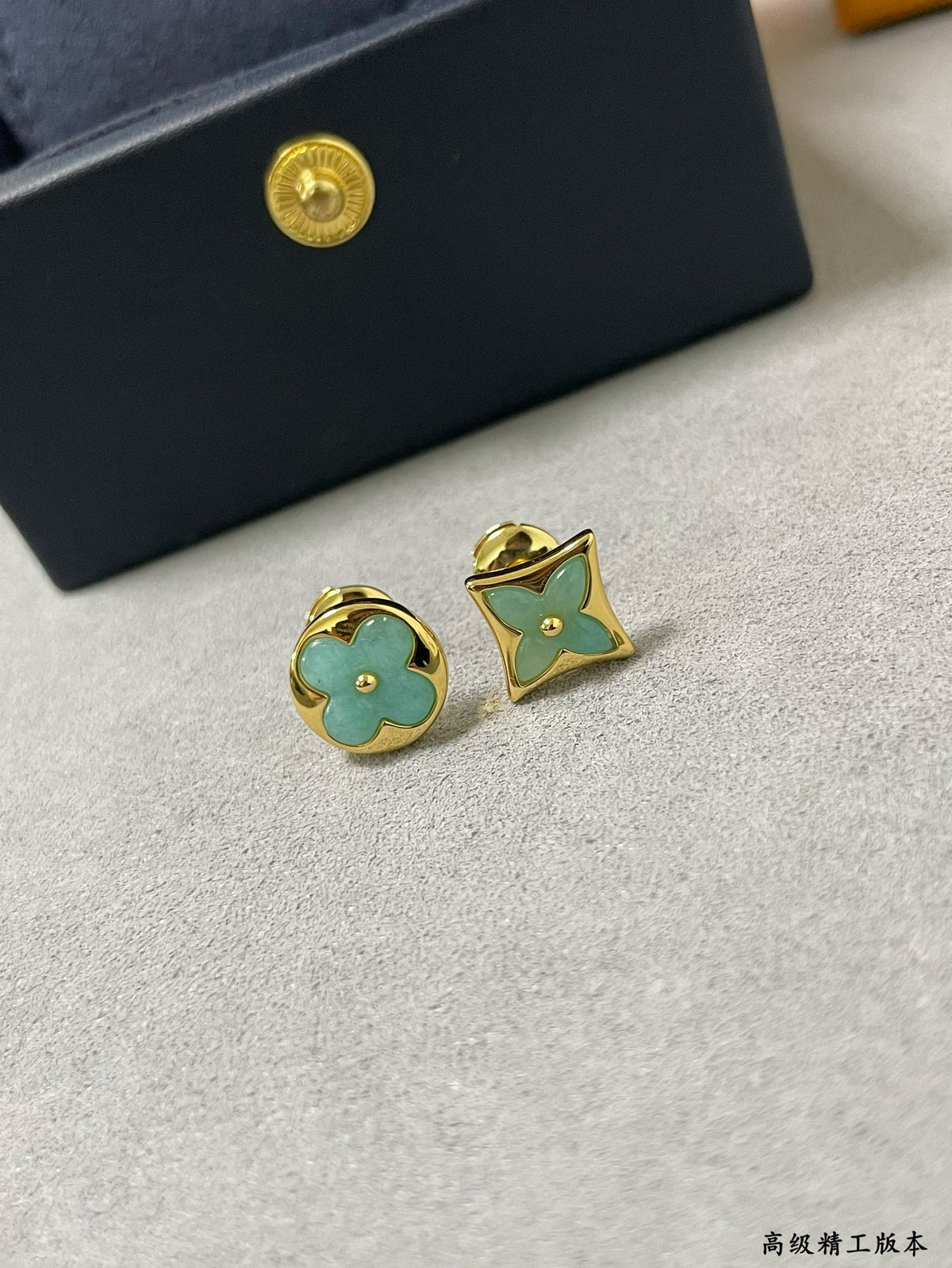 Amazonite mandarin duck earrings