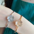 Five-heart full diamond bracelet