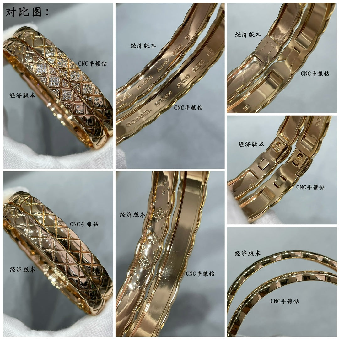 Wide diamond bracelet