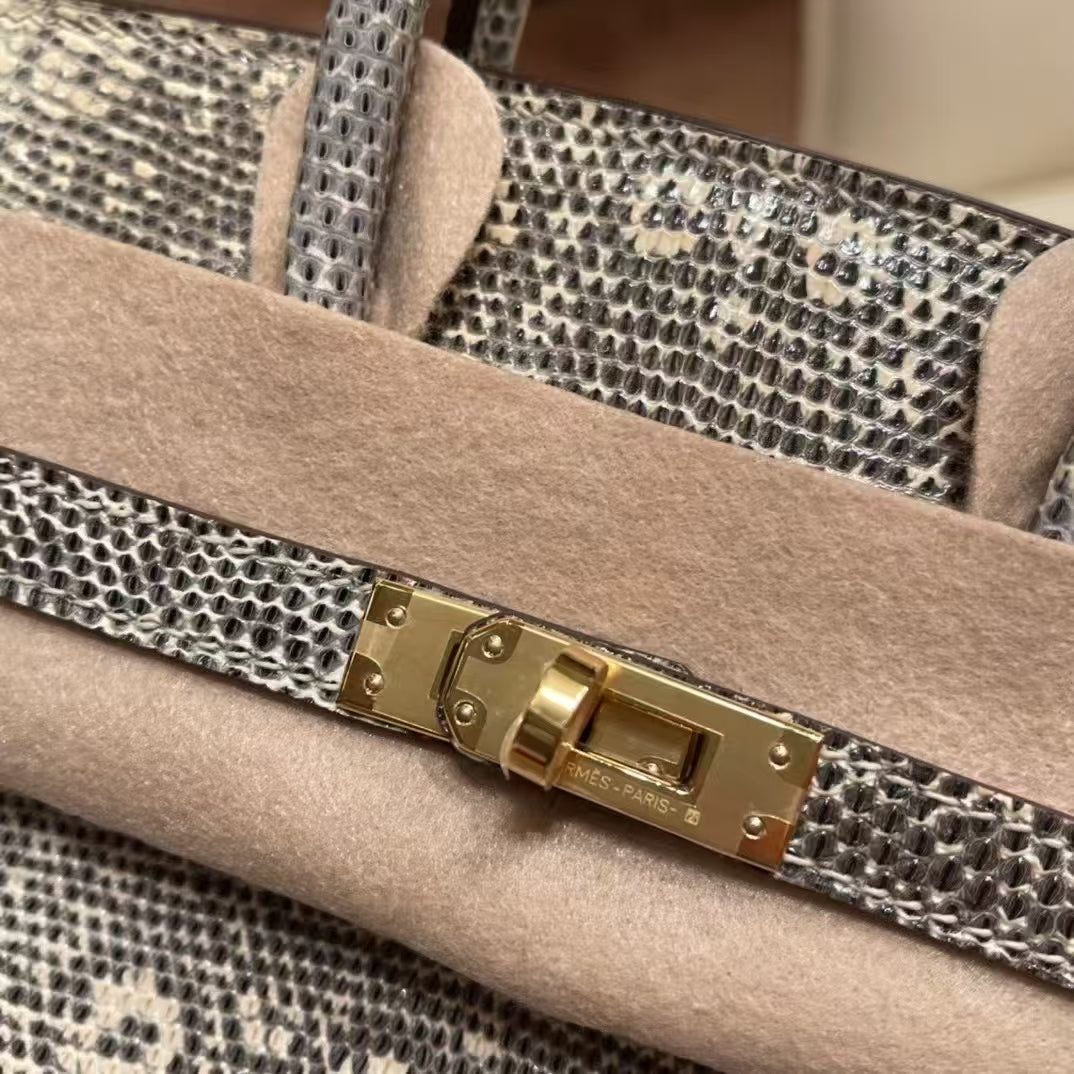 Invincible exquisite lizard leather bag