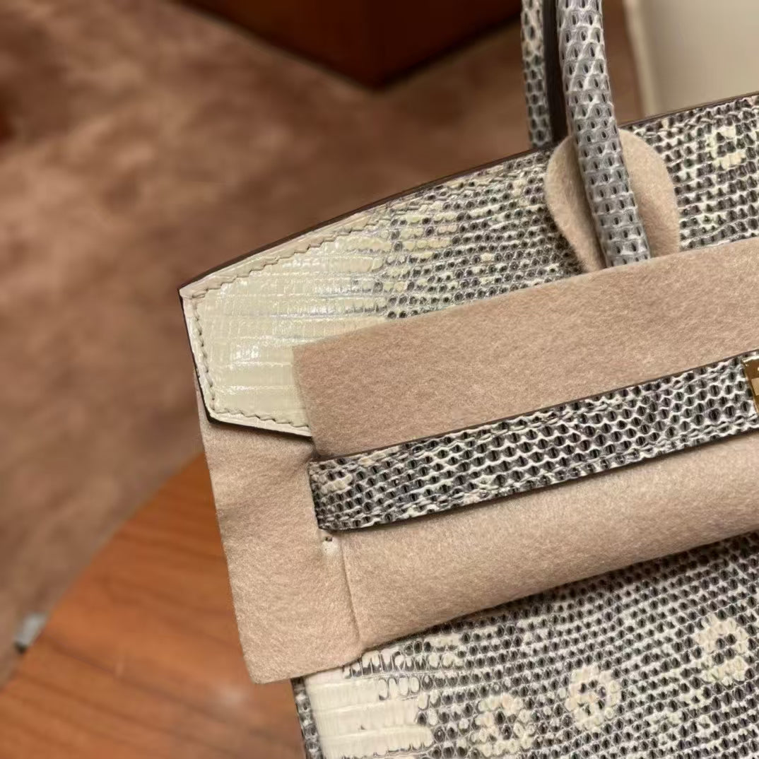 Invincible exquisite lizard leather bag