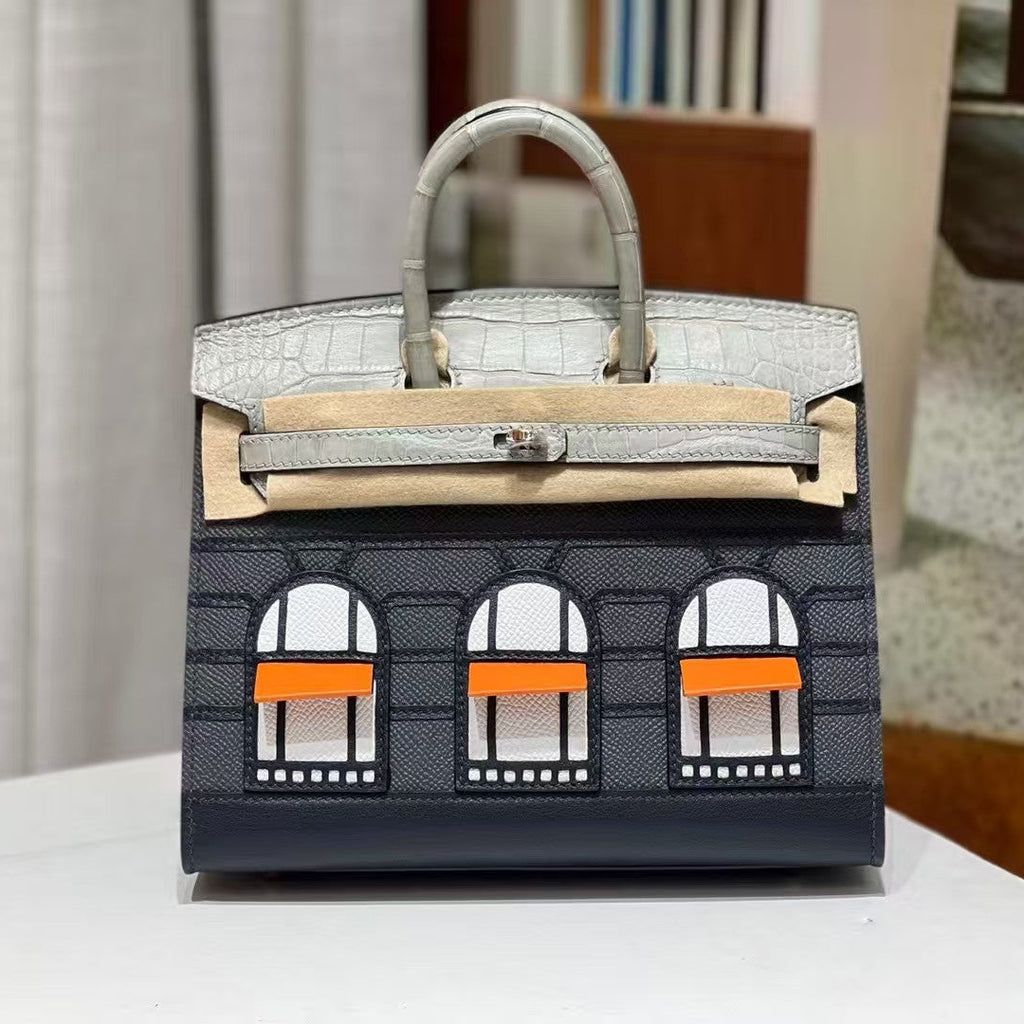 Precious crocodile leather bag