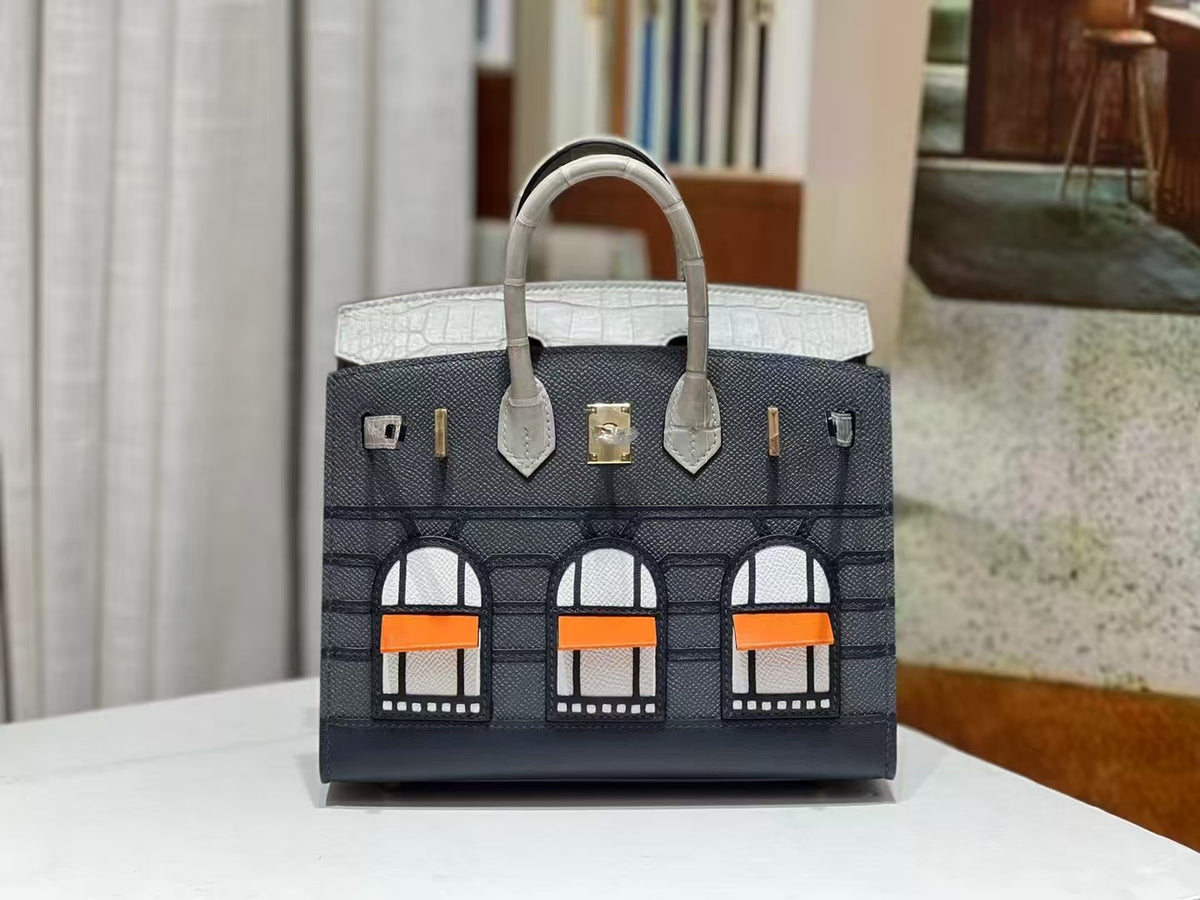 Precious crocodile leather bag