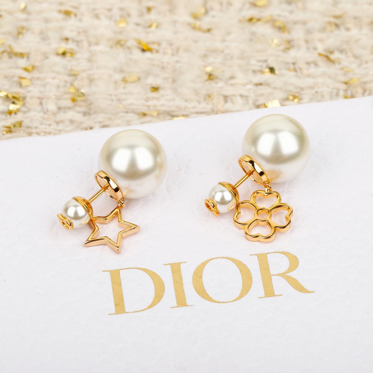 Earrings: Asymmetrical Pearls