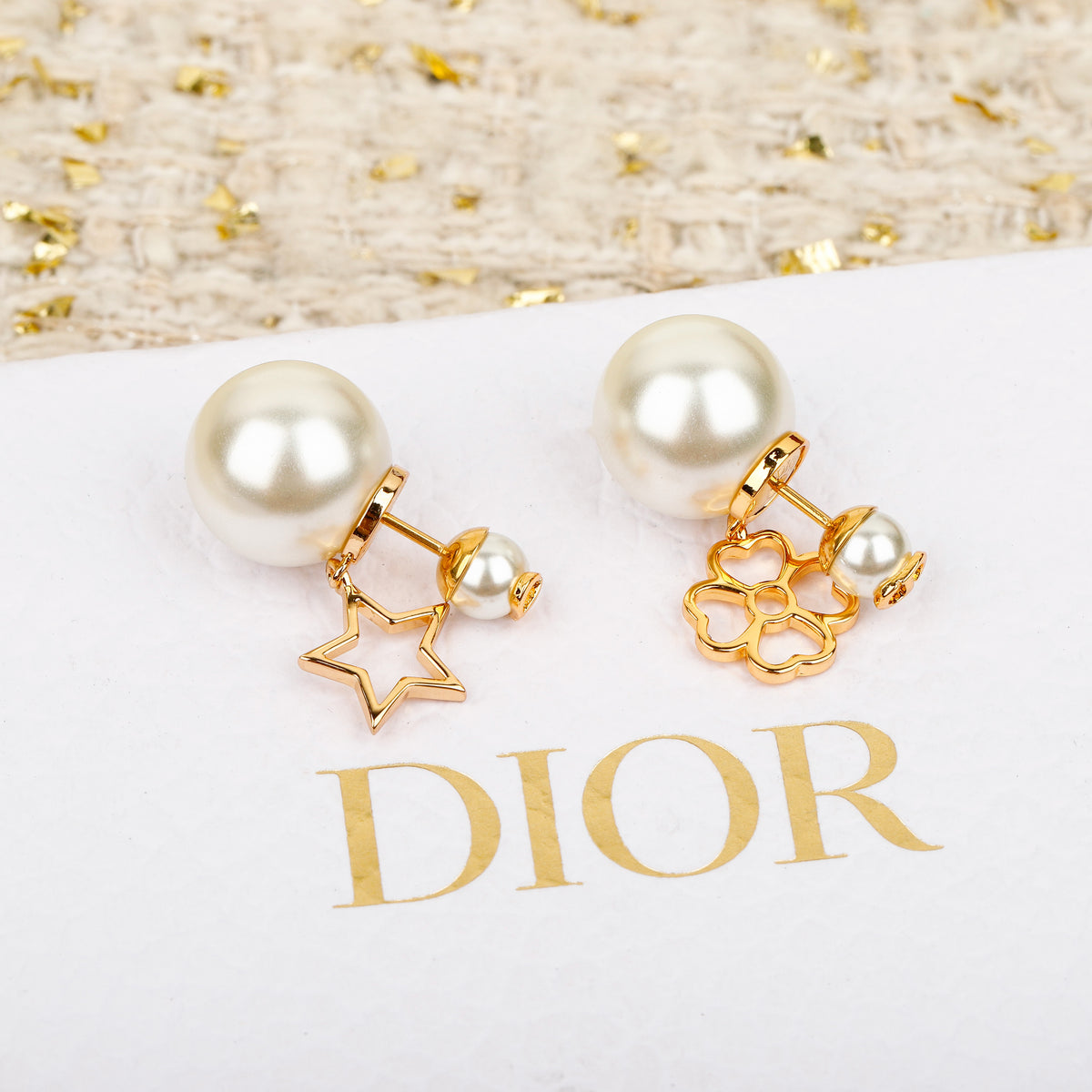 Earrings: Asymmetrical Pearls