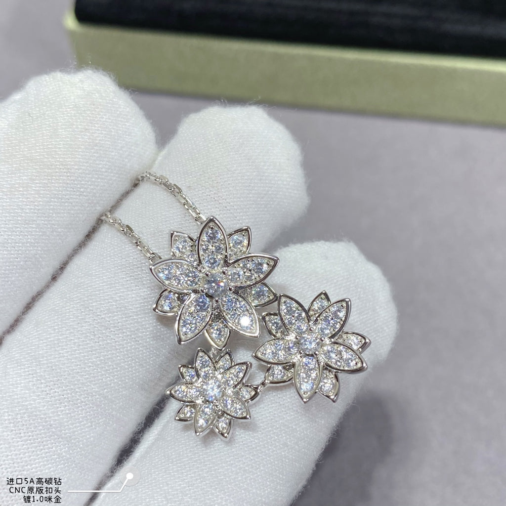 Necklace: The lotus is a symbol of wisdom, prosperity and love