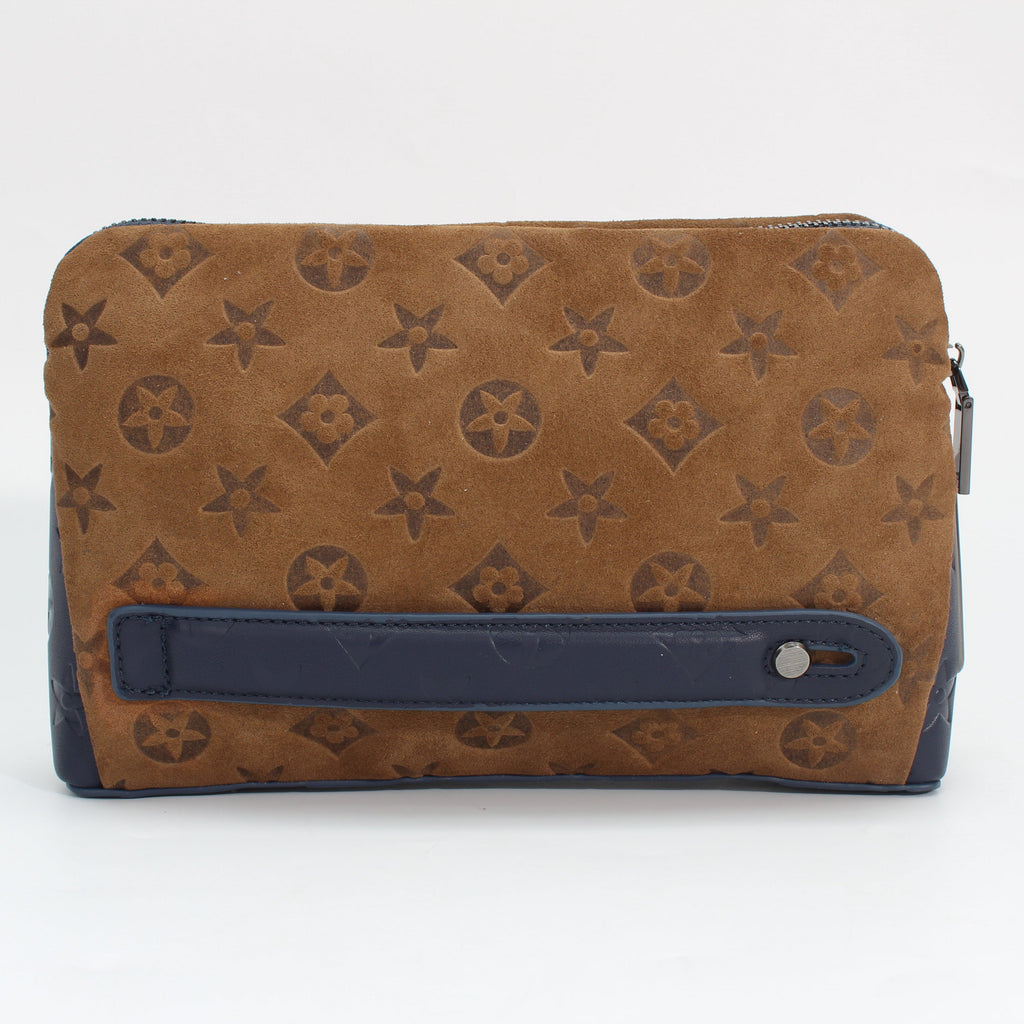 Four-leaf clover genuine leather fingerprint unlock clutch