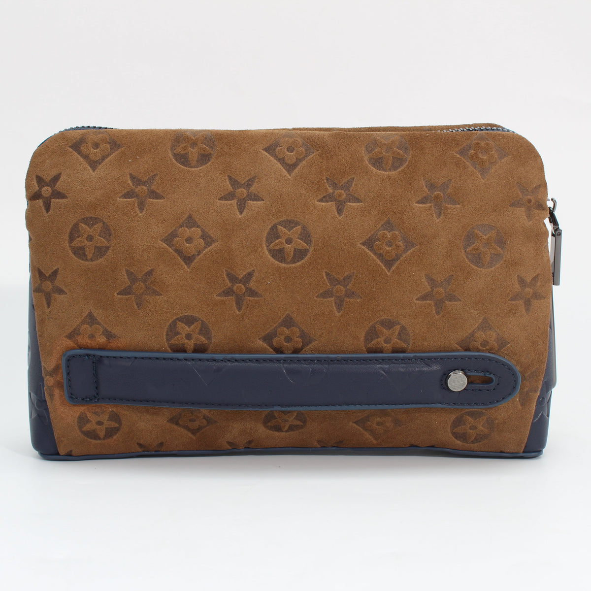Four-leaf clover genuine leather fingerprint unlock clutch