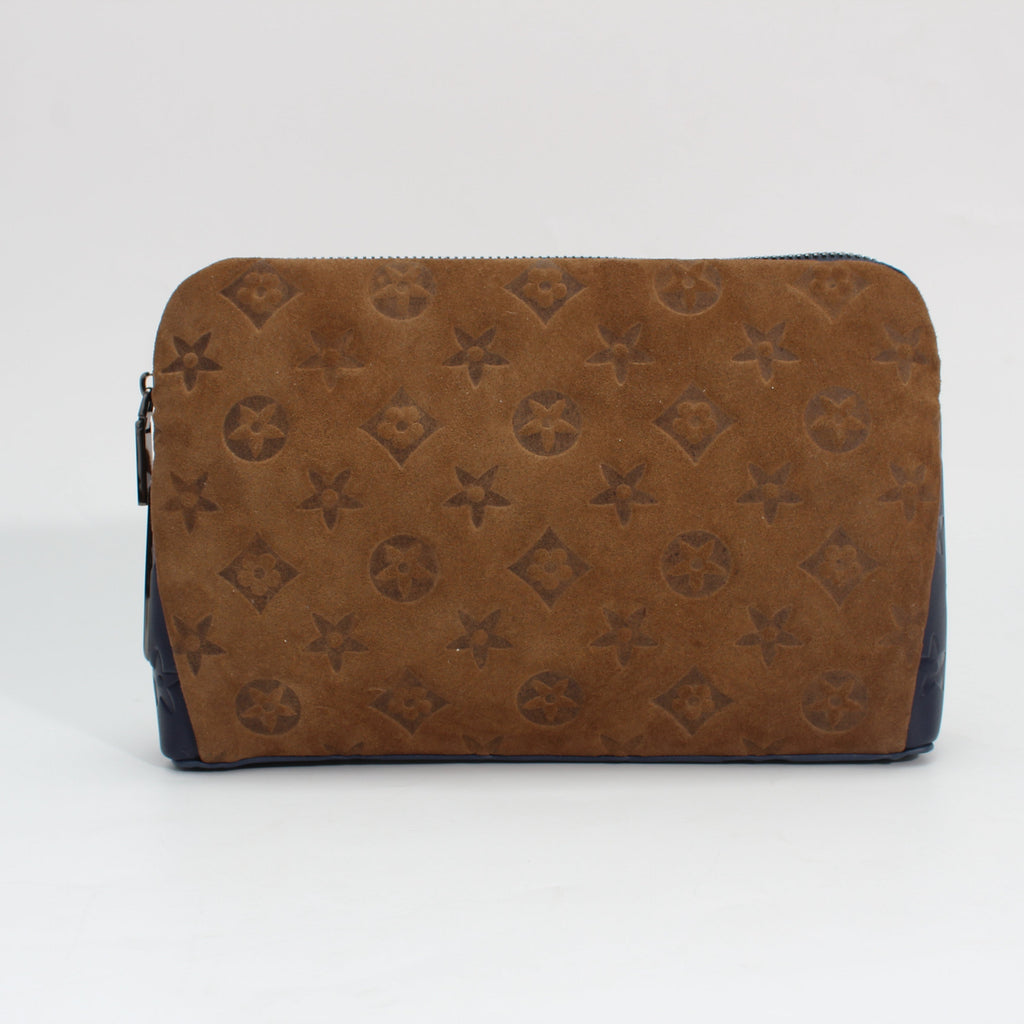 Four-leaf clover genuine leather fingerprint unlock clutch