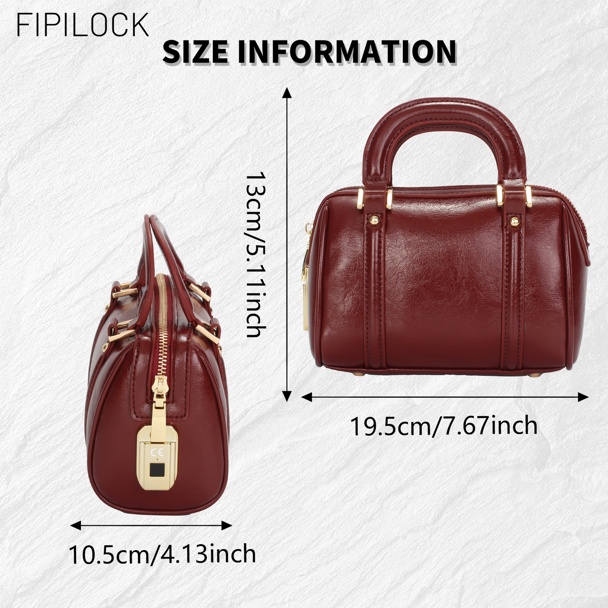 Women's Anti-Theft Fingerprint-Unlock Handbag