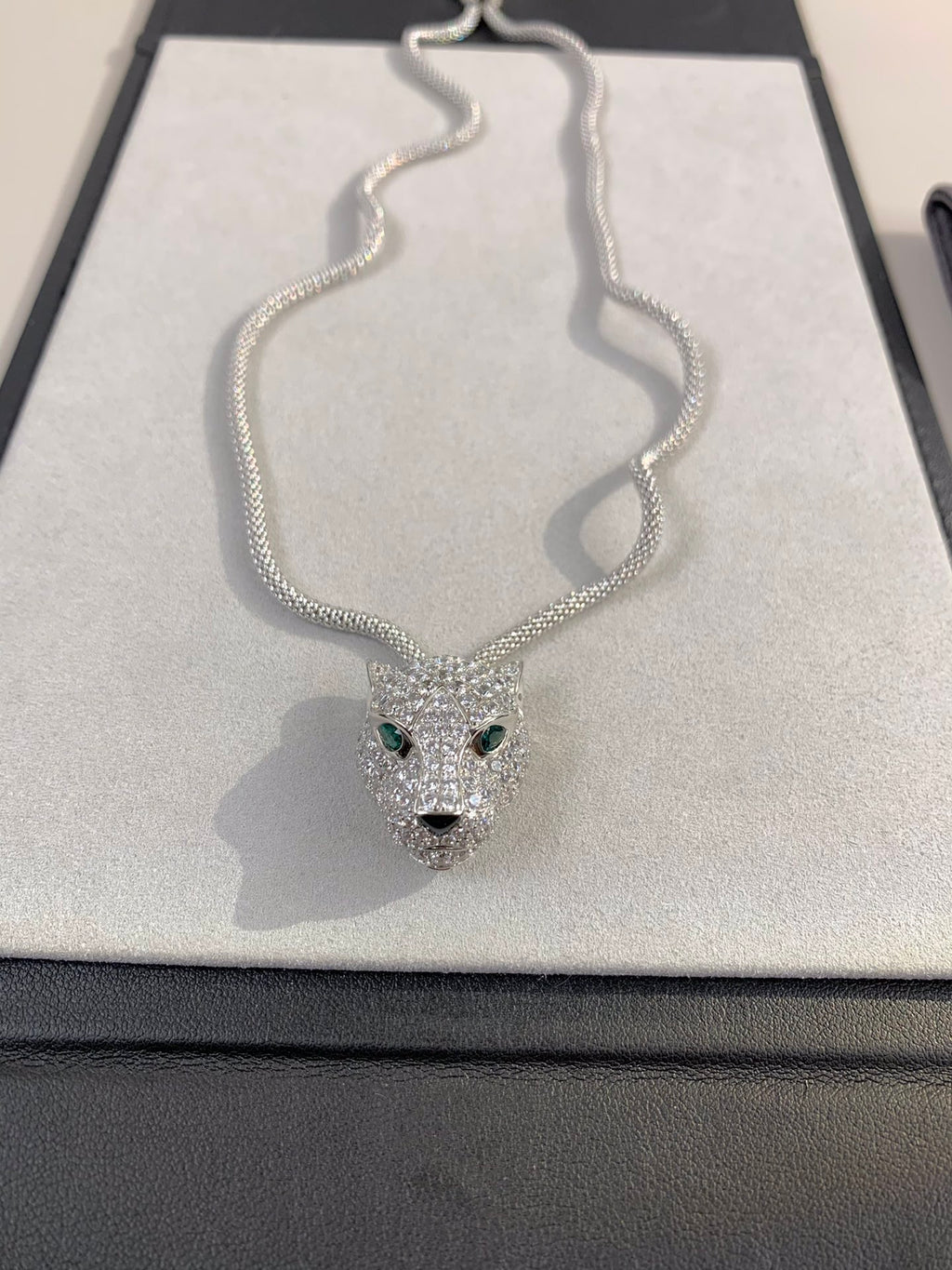 White leopard necklace