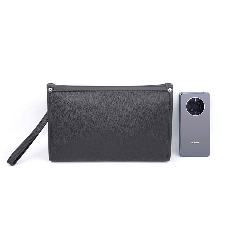 High-end genuine leather fingerprint lock anti-theft handbag
