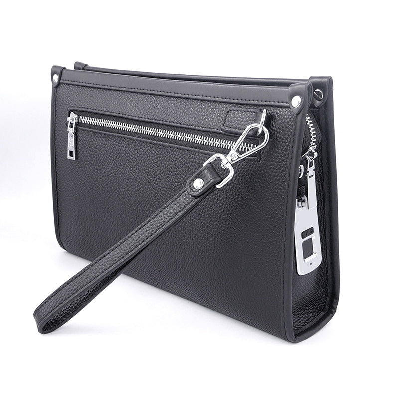 Business-casual bag with fingerprint unlock