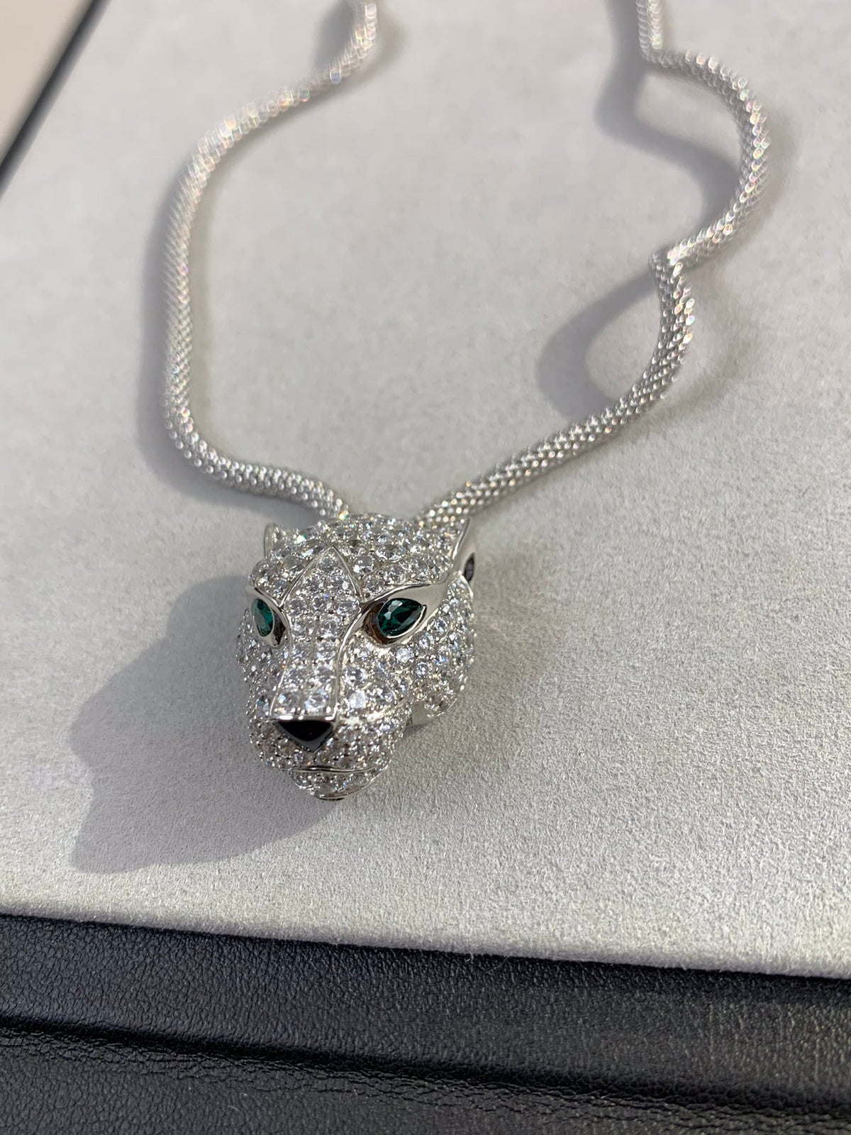 White leopard necklace