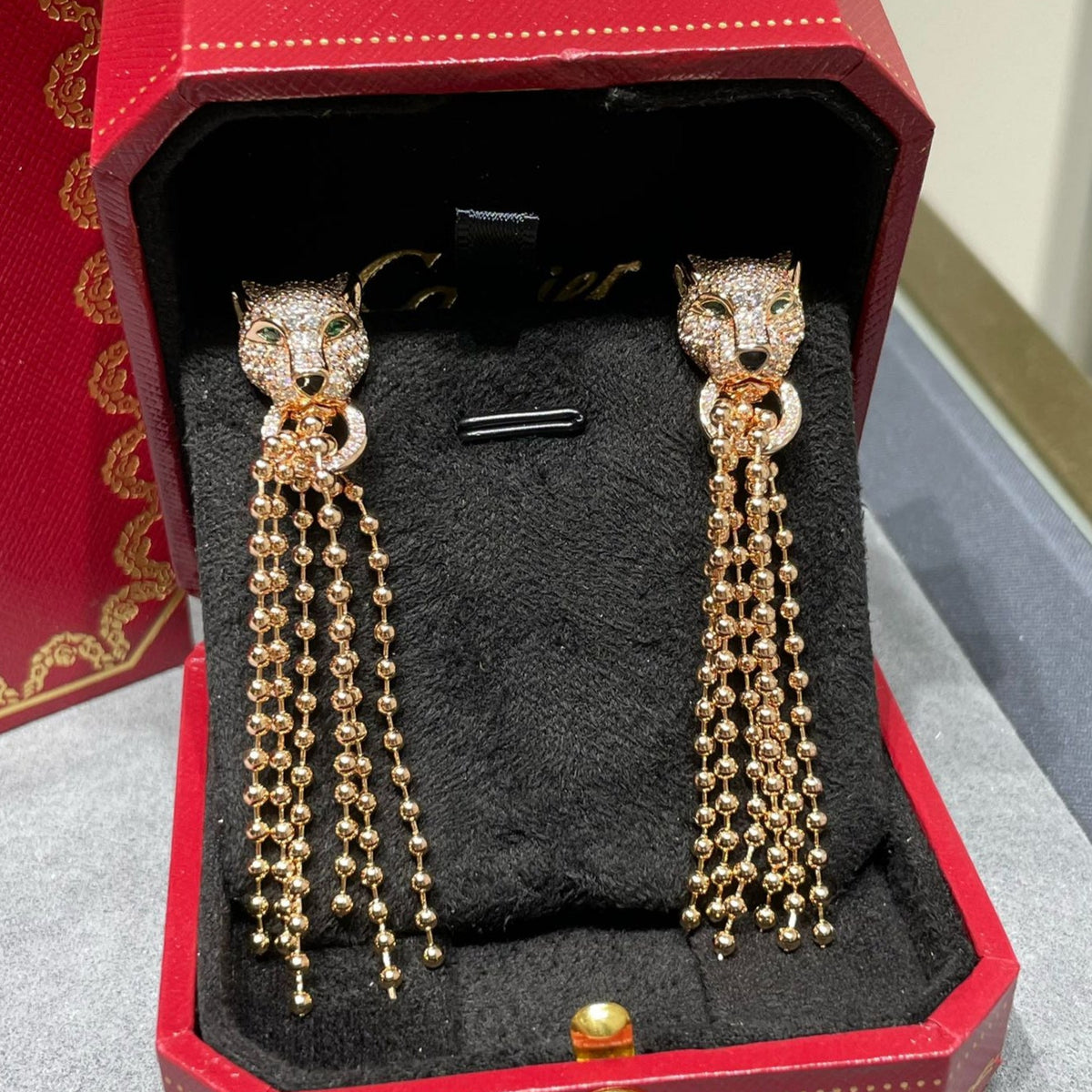 leopard earrings