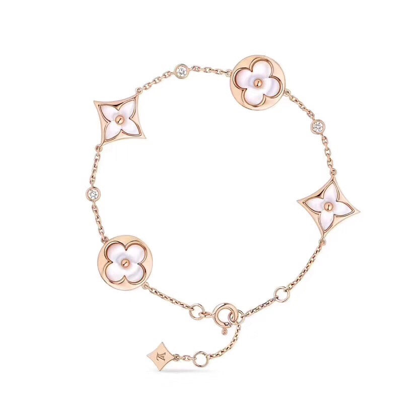 Hexagon flower bracelet