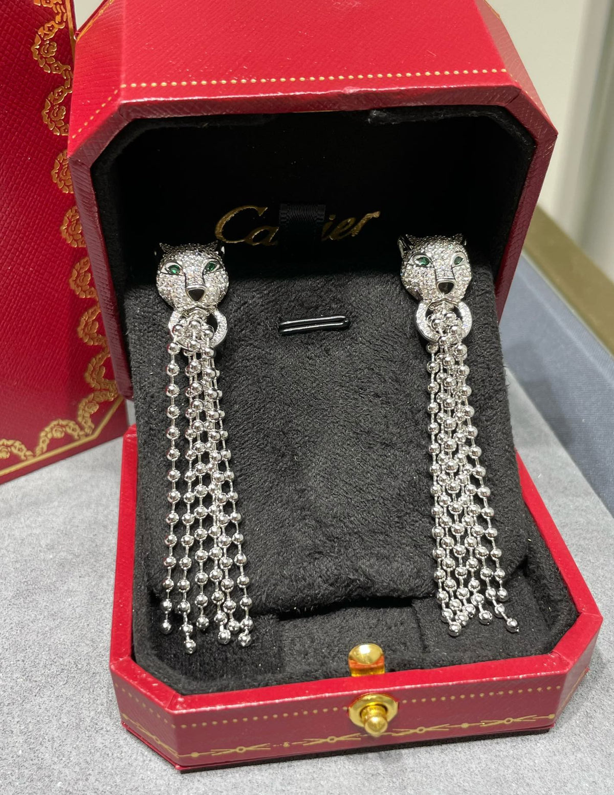 leopard earrings
