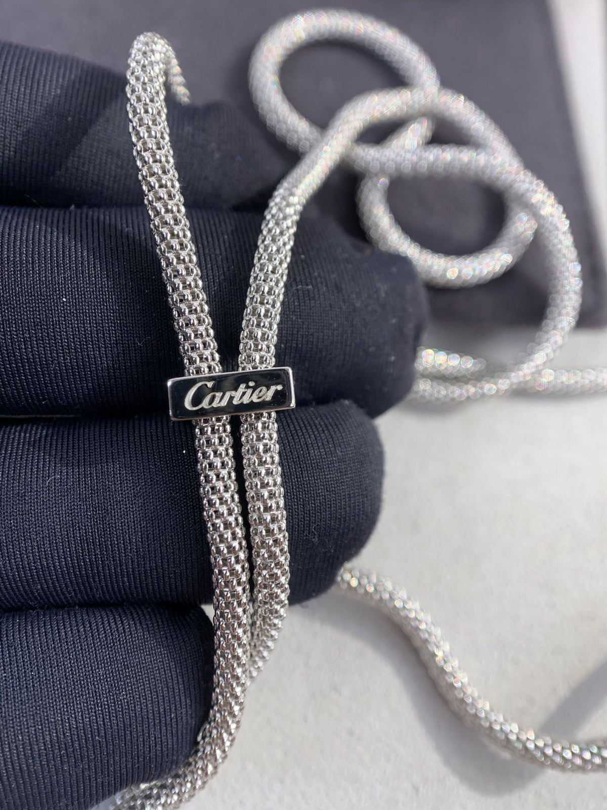 White leopard necklace