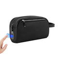 Men’s Top‑Grain Leather Fingerprint Lock Anti‑Theft Clutch Bag