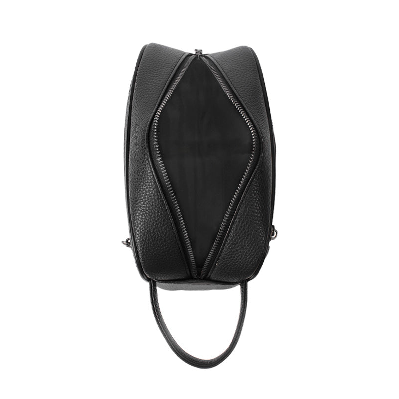 Men’s Top‑Grain Leather Fingerprint Lock Anti‑Theft Clutch Bag