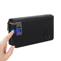 Luxury Men Fingerprint Unlock Clutch, Top‑Grain Cowhide Hand Purse