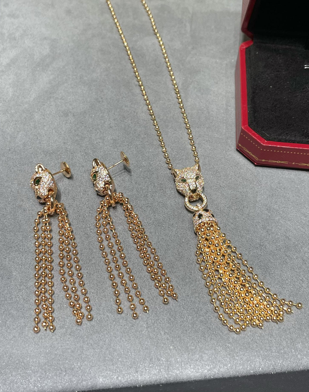 leopard earrings