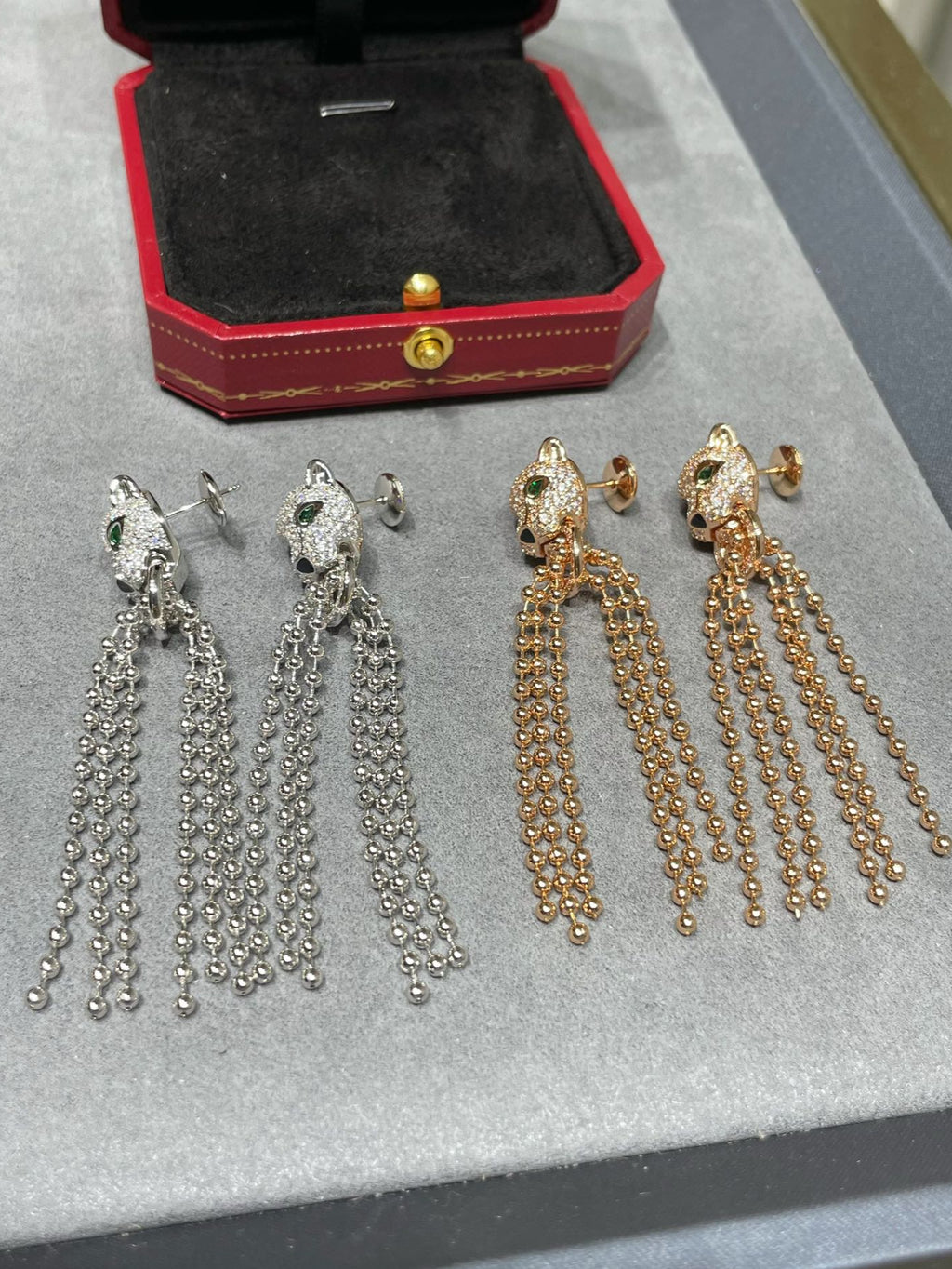 leopard earrings