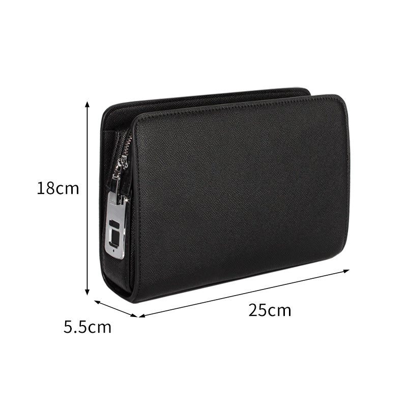 Fingerprint lock anti-theft business handbag