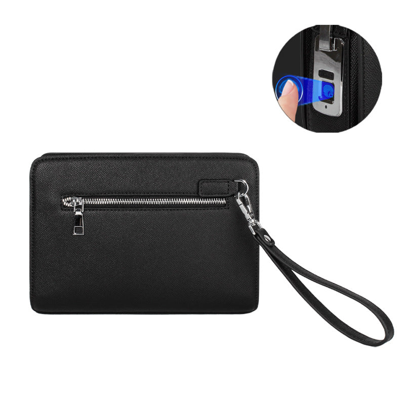 Fingerprint lock anti-theft business handbag