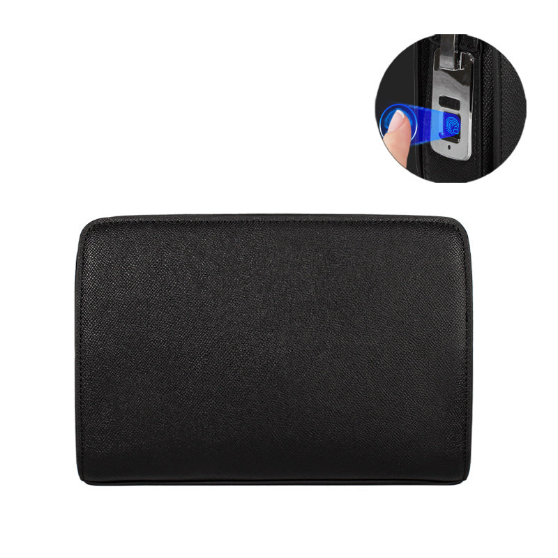 Fingerprint lock anti-theft business handbag